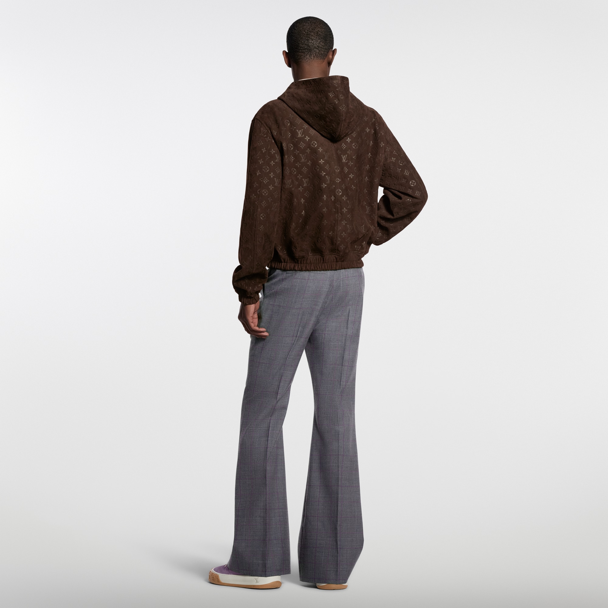 Monogram Embossed Suede Hoodie - High-End Ready-to-Wear | LOUIS